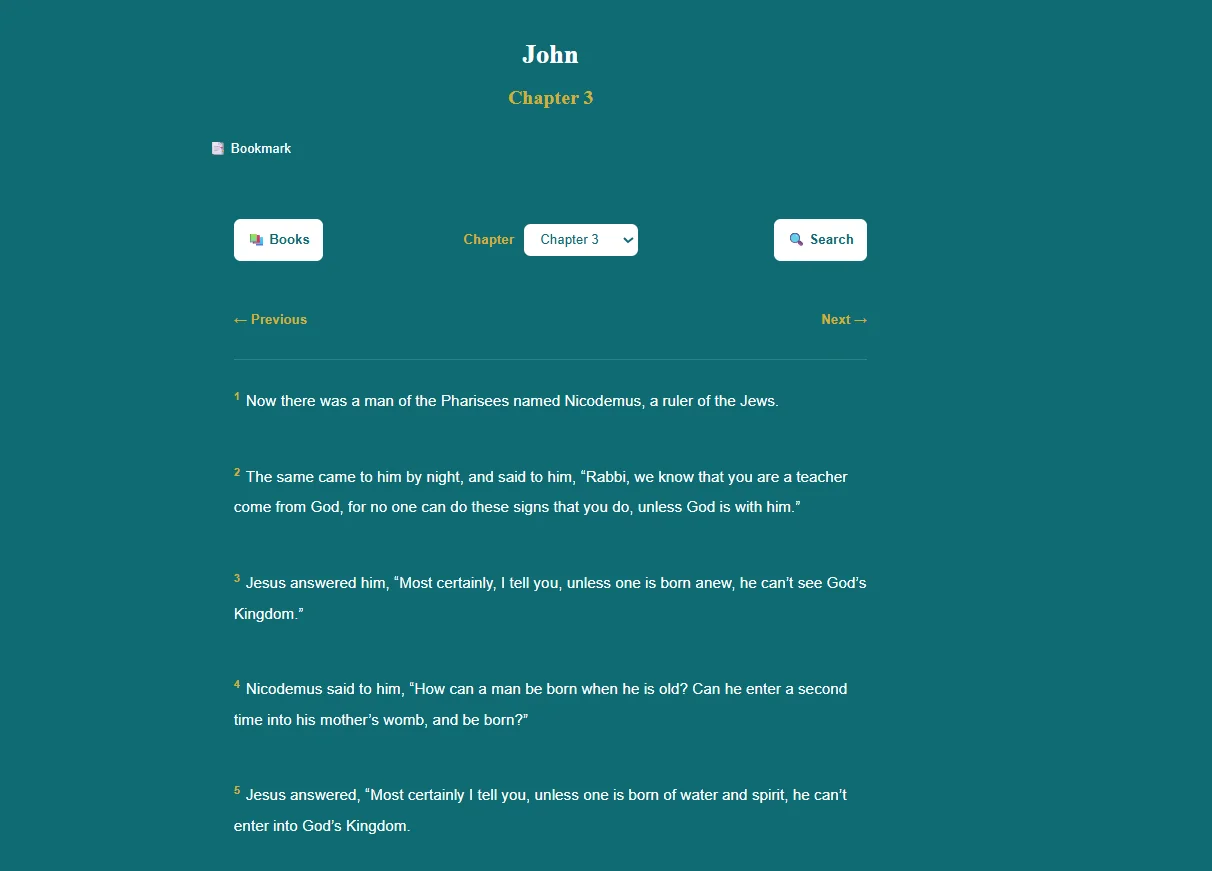 Bible Hub preview showing Scripture reading and search